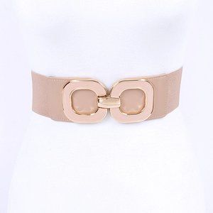 BNWT Plus Size Enamel Buckle Fashion Elastic Stretch Belt